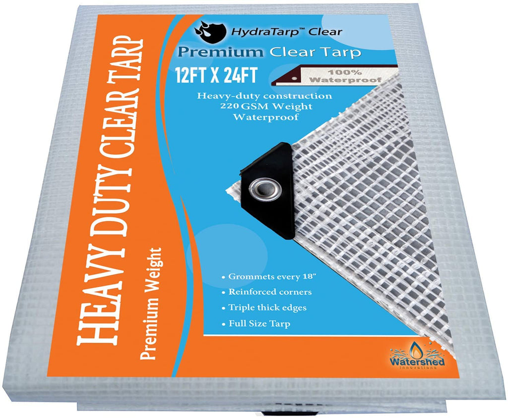12 ft. x 20 ft. Silver and Black Extreme-Duty, Weather-Resistant Tarp