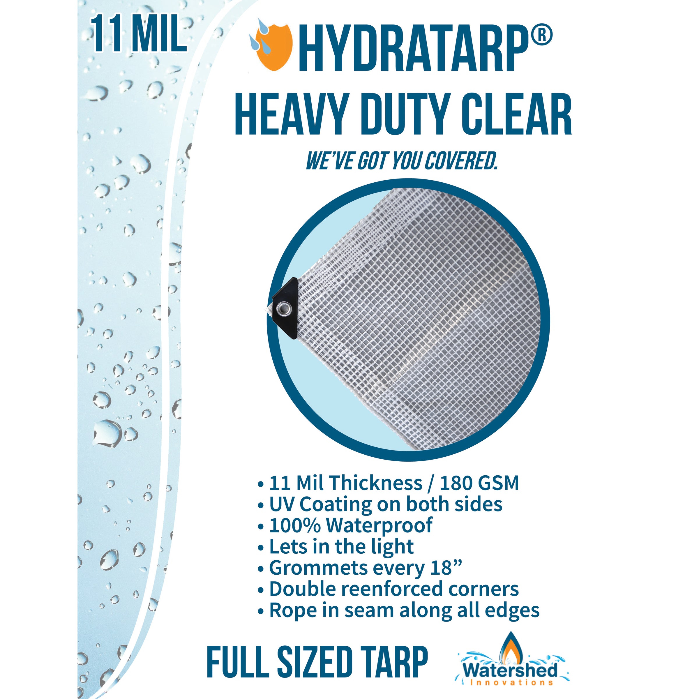 Heavy Duty Clear Greenhouse Tarp | Waterproof Tarps – HydraBarrier